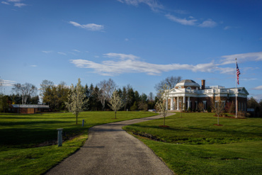 An exterior view of the Blake Center from the main drive.